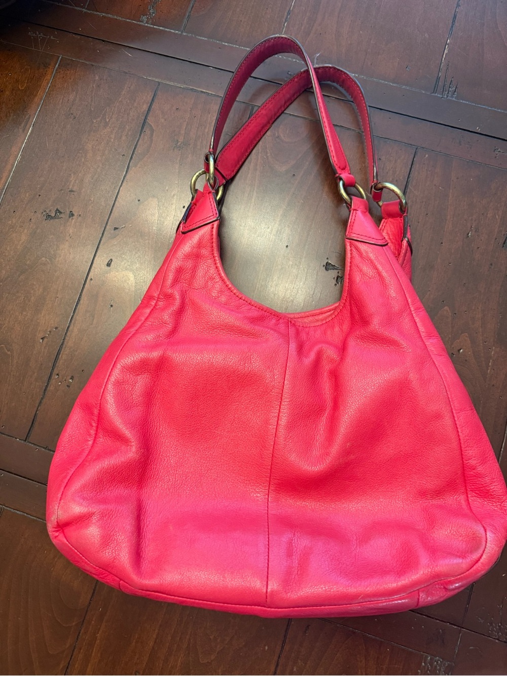 Coach Y2K/Hobo Madison Shoulder Bag Red USED - Picture 3 of 16